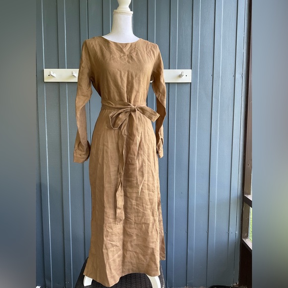 Nich Linen Dresses Nich Linen Audrey Sand Maxi Dress Poshmark